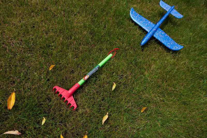 Greblă de grădină pentru copii Strend Pro, din plastic, 165x420 mm