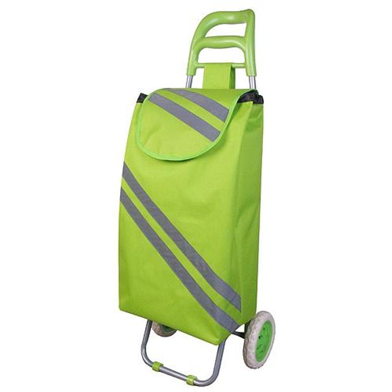 Carucior de cumparaturi Bartos impermeabil, 30 kg, verde, 35x30x96 cm