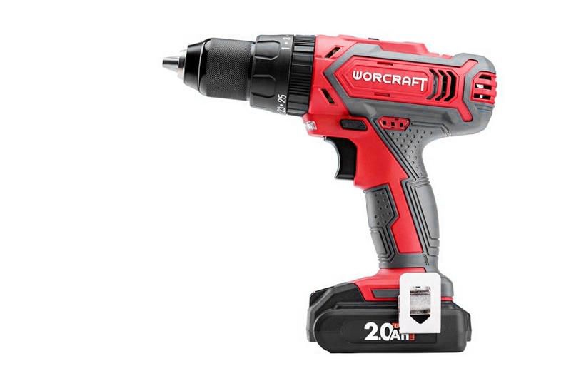 Masina de gaurit si insurubat Worcraft CD-20LiH 20V, 2x Li-Ion 2.0Ah, set