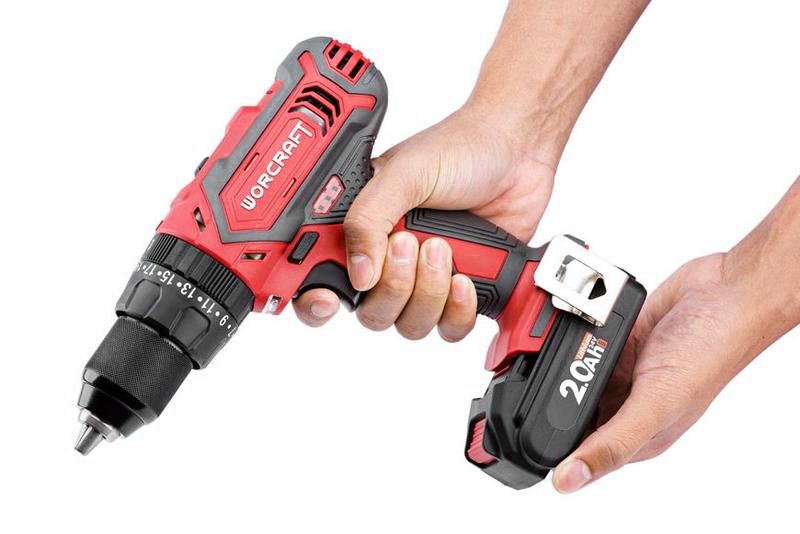 Masina de gaurit si insurubat Worcraft CD-20LiH 20V, 2x Li-Ion 2.0Ah, set