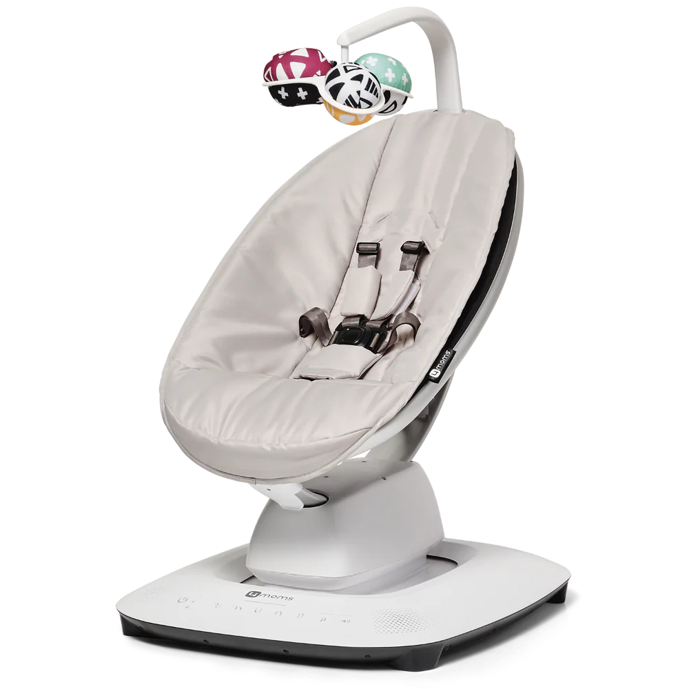 Fotoliu balansoar pentru bebelusi 4MOMS MamaRoo 5.0 Classic Grey