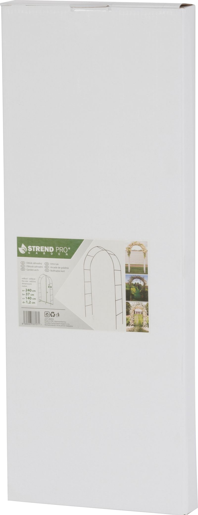 Oblúk záhradný GreenGarden ARCH14, 2400x370x1400x12 mm, na rastliny