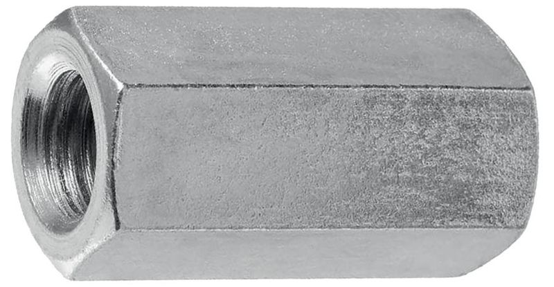 Piulita prelungitoare M14 zincata DIN 6334 pentru tija filetata, set 2 buc