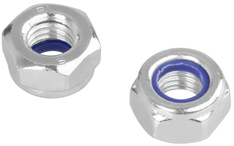 Piuliță autoblocantă M10 zincată Strend Pro, DIN 985, set 12 buc