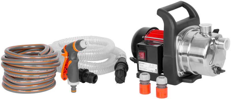 Čerpadlo Strend Pro Garden, MJP1000, INOX, 1000W, 57 l/min, záhradné, komplet set