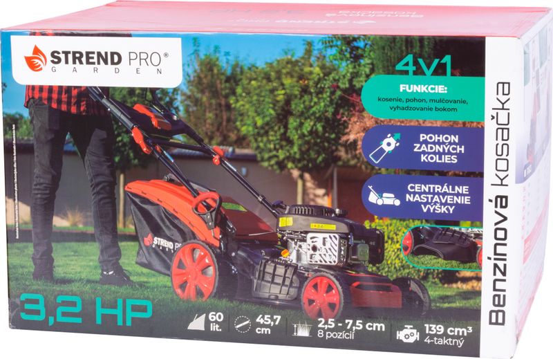 Kosačka Strend Pro QL46PD-139, benzínová, 2,4 kW, záber 46 cm, s pojazdom, LONCIN, s elektrickým štartovaním