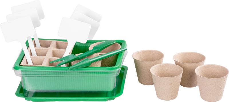 Miniparenisko Strend Pro, Sada na sadenie, 18-dielna, 12 priesad, 20x14,5x6 cm