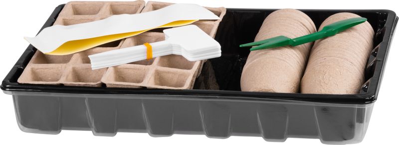 Miniparenisko Strend Pro, Sada na sadenie, 66-dielna, 45 priesad, 37,5x23x6 cm