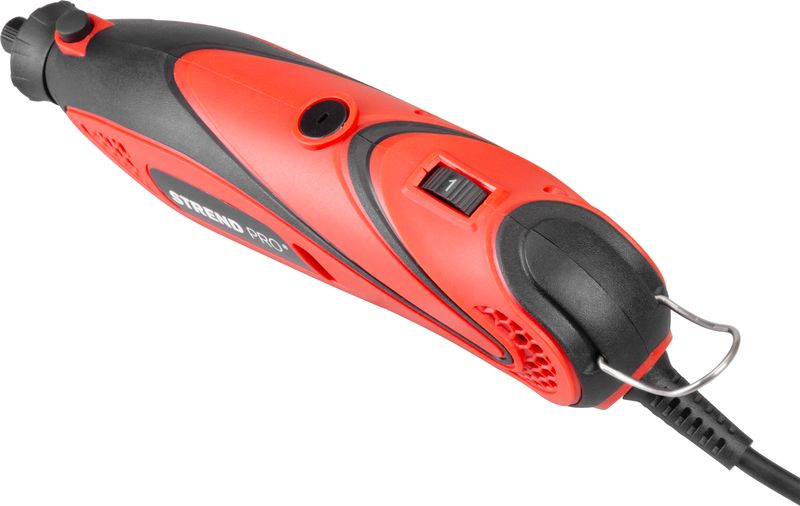 Brúska Strend Pro, mini, priama, vŕtanie a brúsenie, 135 W, s príslušenstvom, 210ks