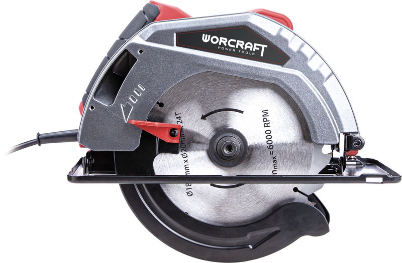 Fierastrau circular Worcraft 1500 W, disc 185 mm, taiere 65 mm