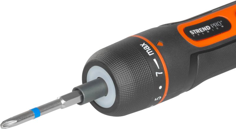 Skrutkovač Strend Pro, 3,6 V, nabíjateľný, 31-dielna sada v puzdre