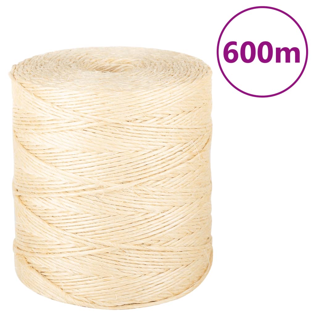 Frânghie, 600 m, sisal 100%, 2 mm GartenMobel Dekor