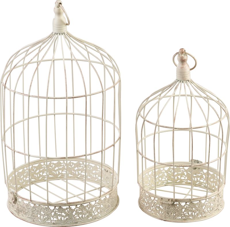 Dekorácia MagicHome Mecco, Klietka pre vtáky, set 2 ks