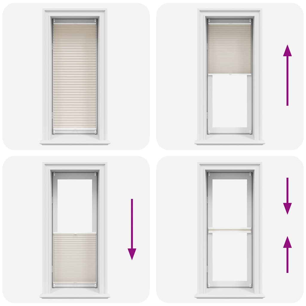 Jaluzea plisată, crem, 40x125 cm GartenMobel Dekor