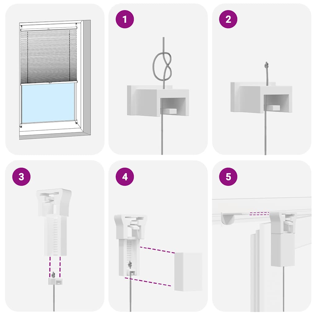 Jaluzea plisată, crem, 40x125 cm GartenMobel Dekor