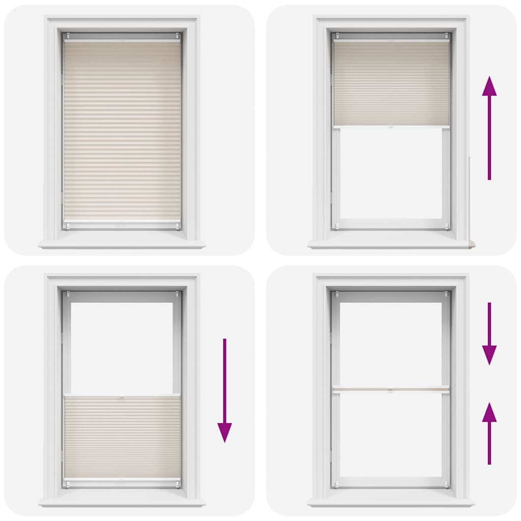 Jaluzea plisată, crem, 70x150 cm GartenMobel Dekor