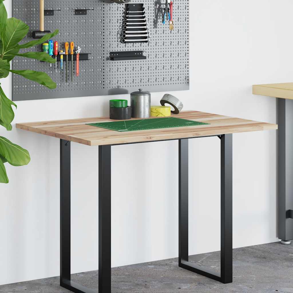 Blat de birou netratat, 120x70x2 cm, lemn masiv de acacia GartenMobel Dekor