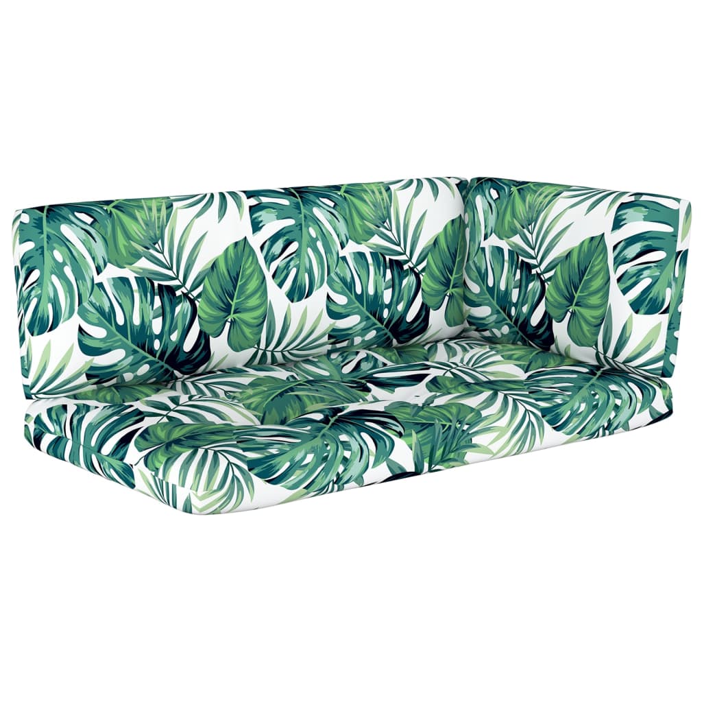 Set mobilier din paleți cu perne, 6 piese, alb, lemn pin tratat GartenMobel Dekor