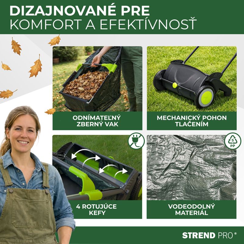 Zberač lístia Strend Pro, 100L