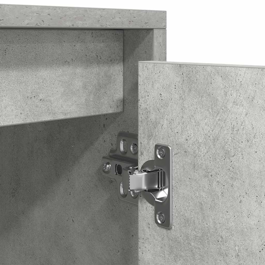 Comodă TV, gri beton, 188,5x41x50 cm, lemn prelucrat GartenMobel Dekor