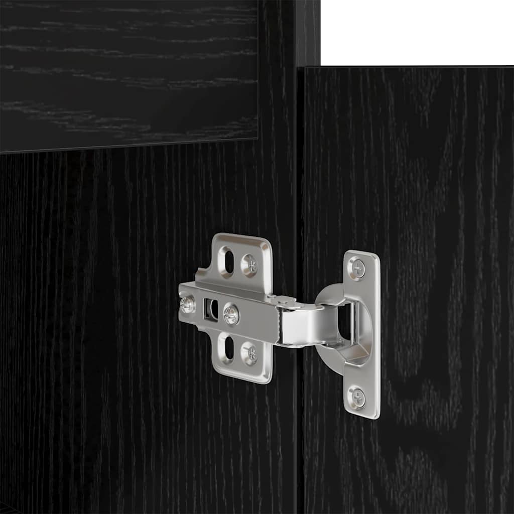 Birou cu sertar Stejar negru 140 x 49 x 76 cm Lemn compozit GartenMobel Dekor