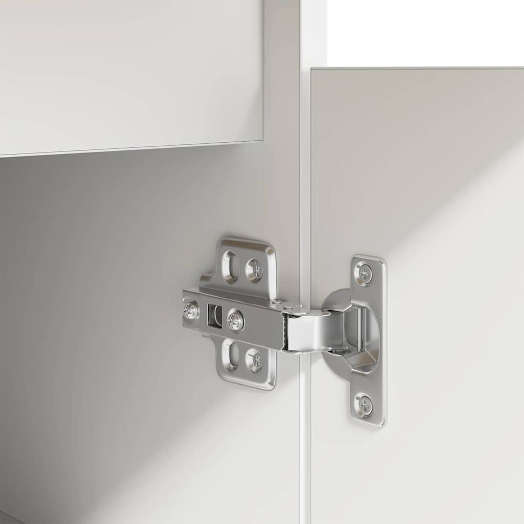 Birou cu sertar cu raft Alb 140 x 49 x 76 cm Lemn compozit GartenMobel Dekor