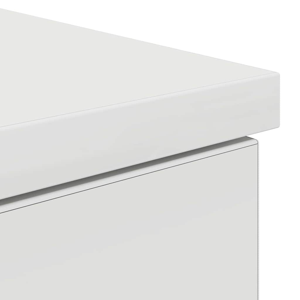 Birou cu sertar cu raft Alb 140 x 49 x 76 cm Lemn compozit GartenMobel Dekor