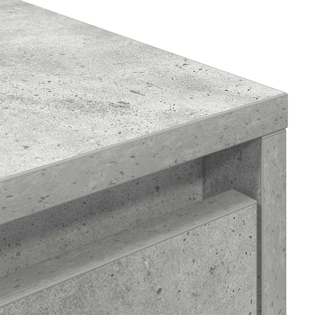 Dulap TV cu lumini LED Gri beton 193,5x41x50 cm GartenMobel Dekor