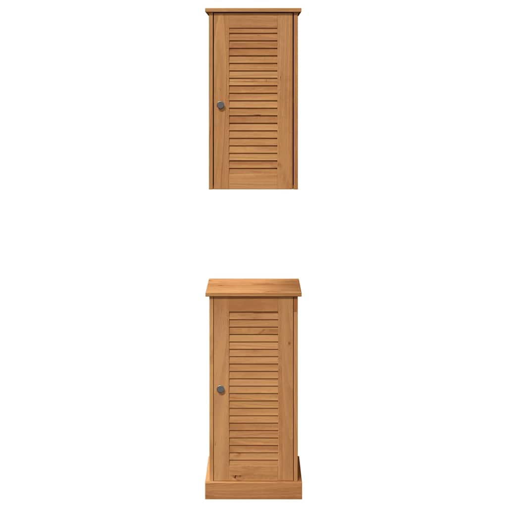 Set de mobilier pentru baie VIGO 2 pcs Maro și Maro Miere GartenMobel Dekor