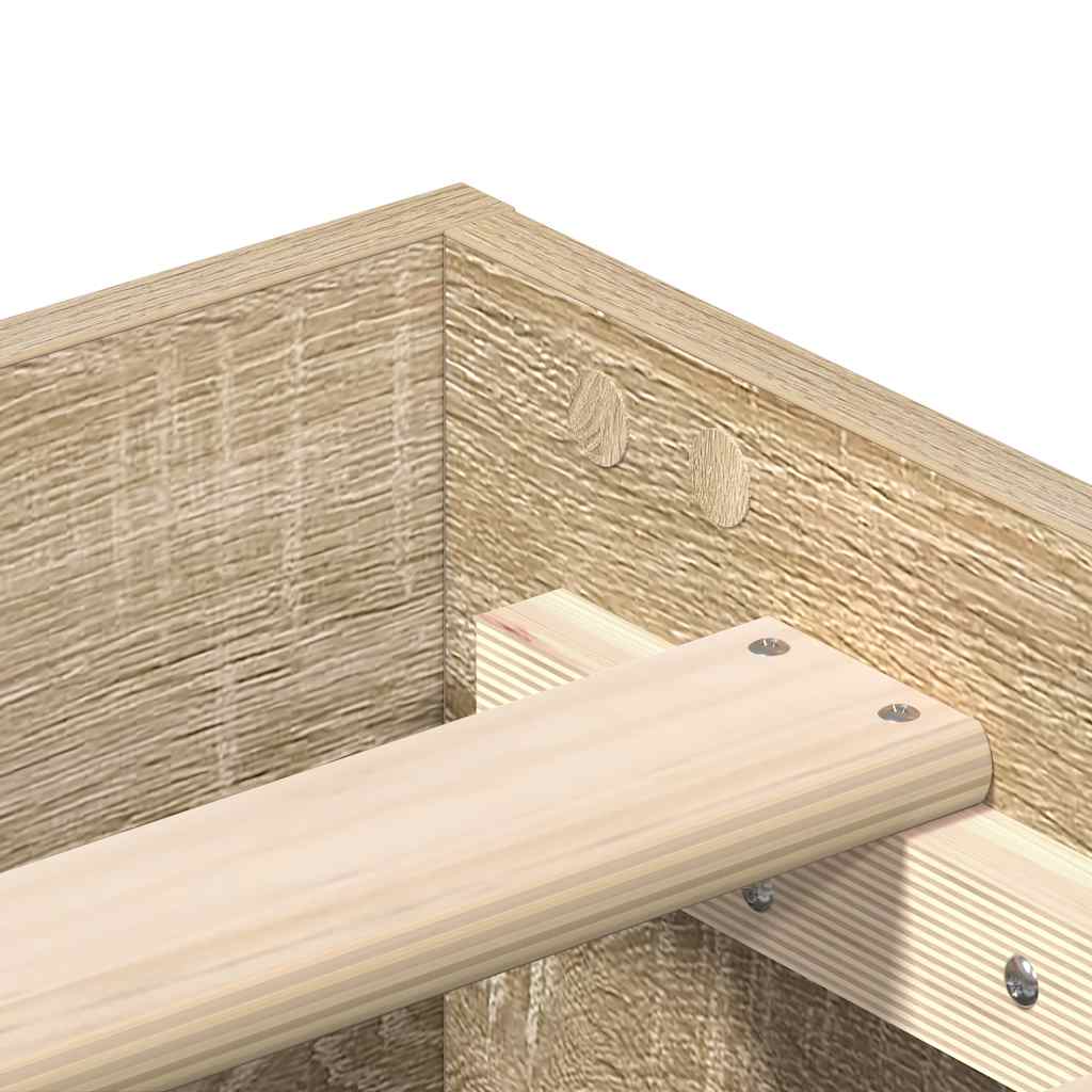Cadru pat fără saltea stejar sonoma, 180x200cm, lemn prelucrat GartenMobel Dekor