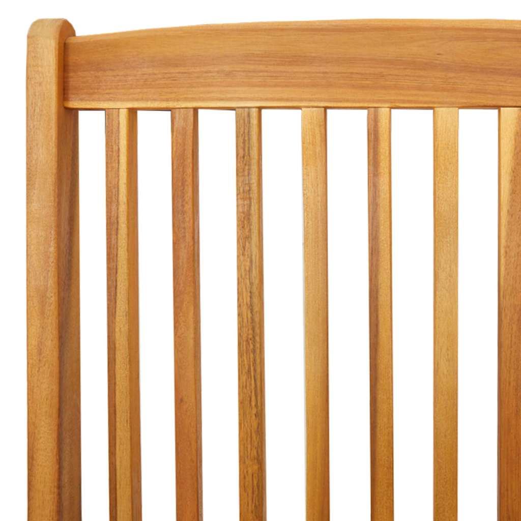 Scaun pliant 4 pcs Alb 49 x 57.5 x 92cm Lemn masiv de acacia GartenMobel Dekor