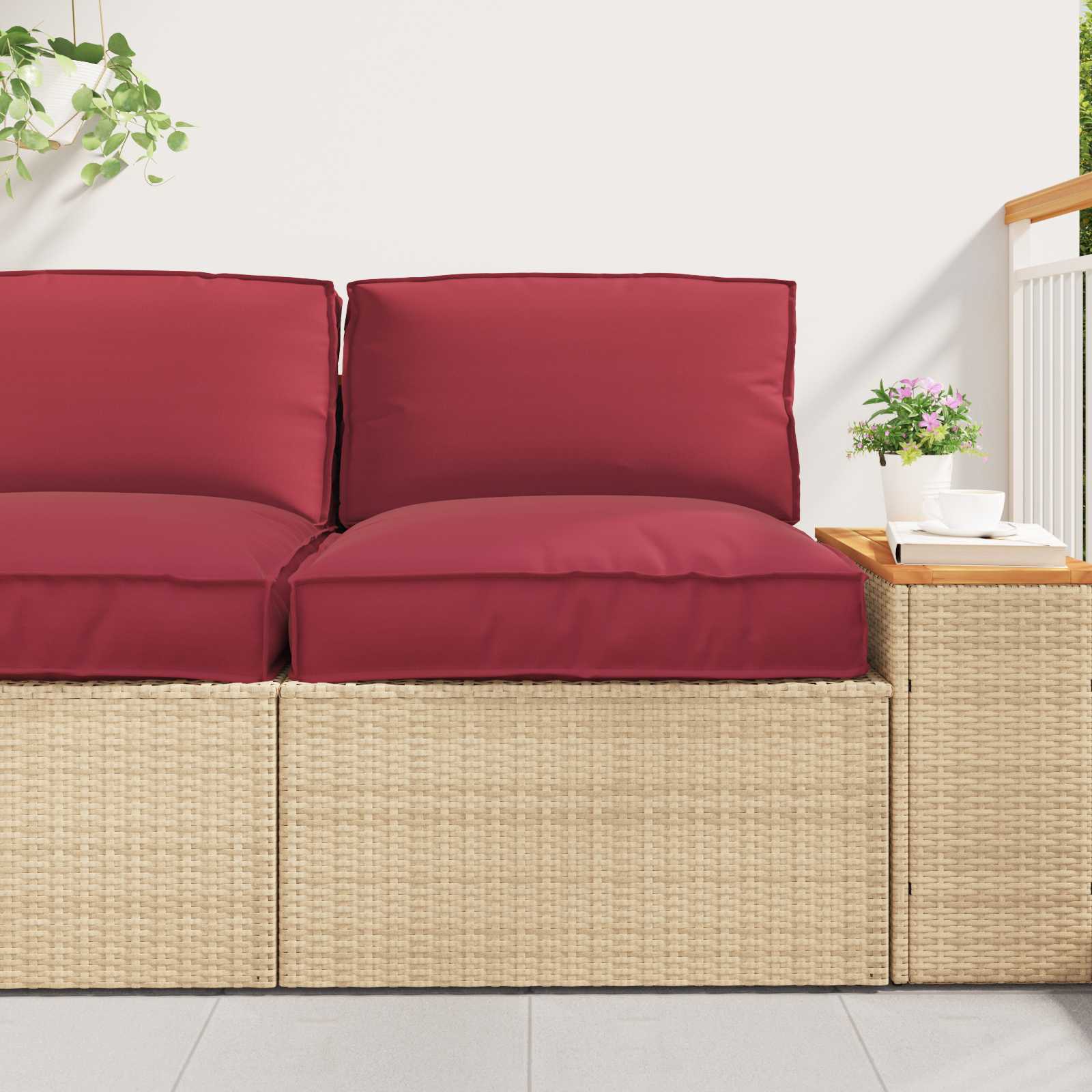 Set de perne pentru palet 2 pcs Bej Material Oxford GartenMobel Dekor