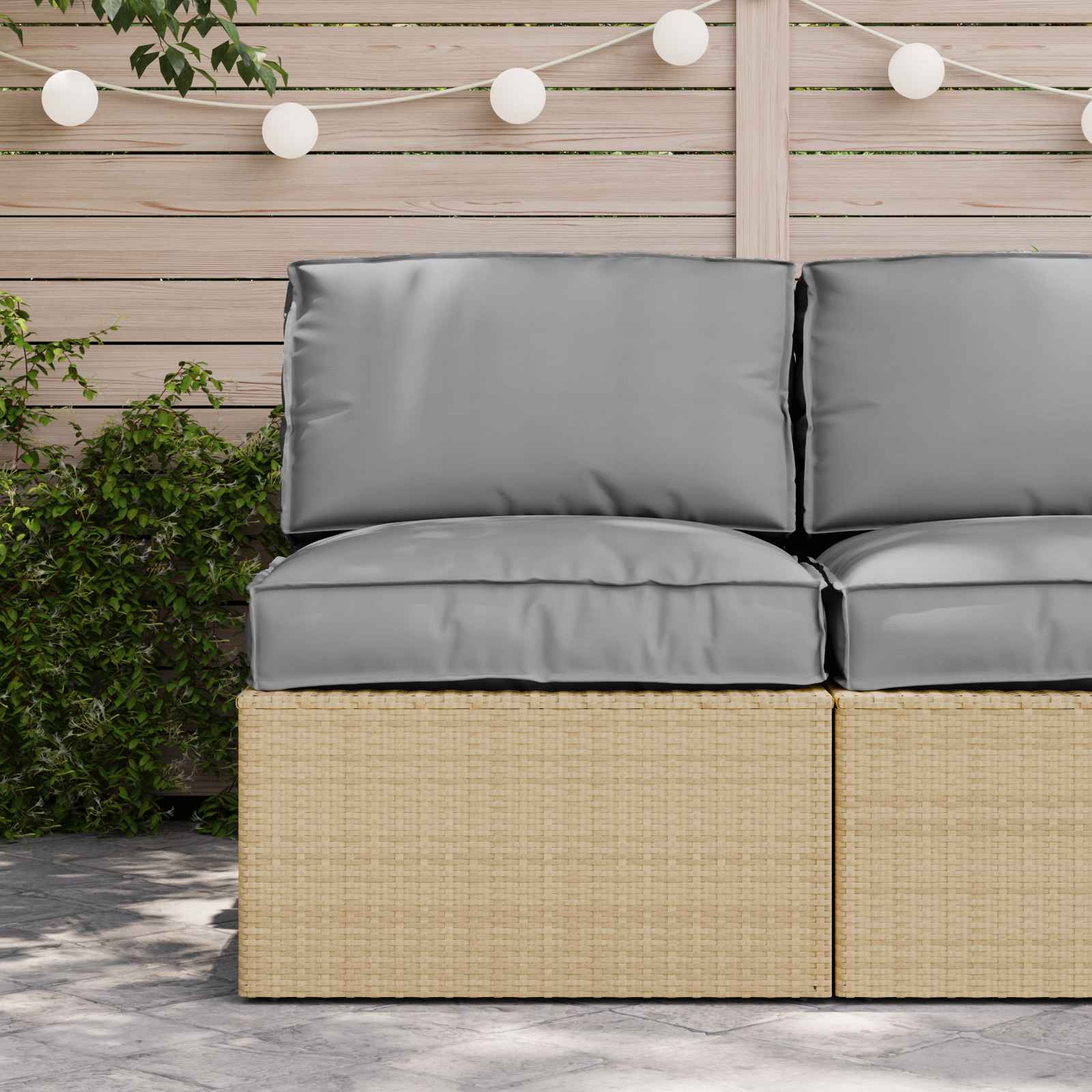 Set de perne pentru palet 2 pcs Gri Material Oxford GartenMobel Dekor