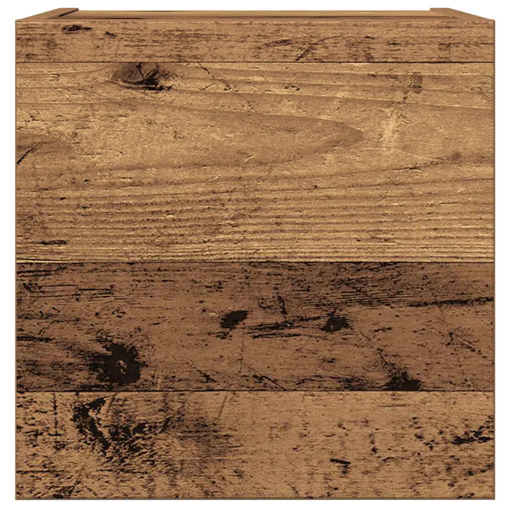 Set dulap TV 8 piese montat pe perete lemn vechi lemn prelucrat GartenMobel Dekor