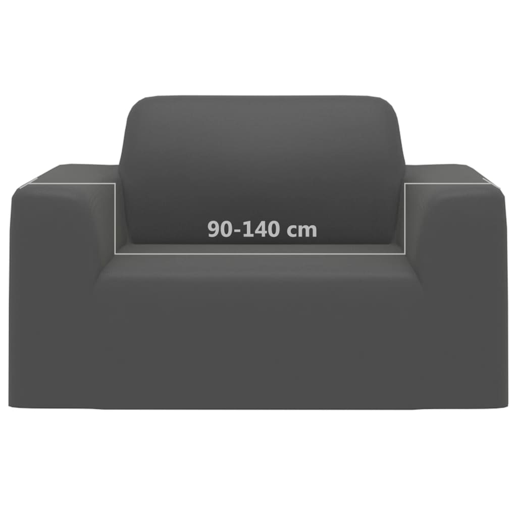 Husă elastică pentru canapea poliester jersey antracit GartenMobel Dekor
