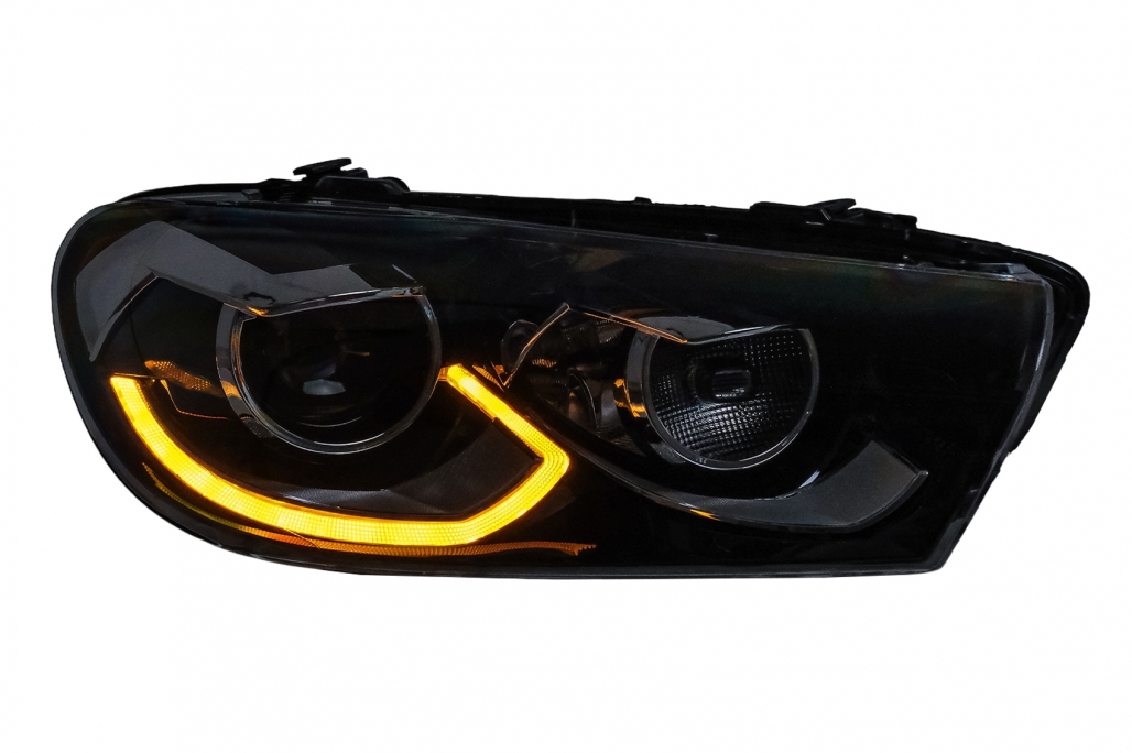Faruri LED VW Scirocco III 137 (2008-04.2014) Negru Semnal Dinamic Performance AutoTuning