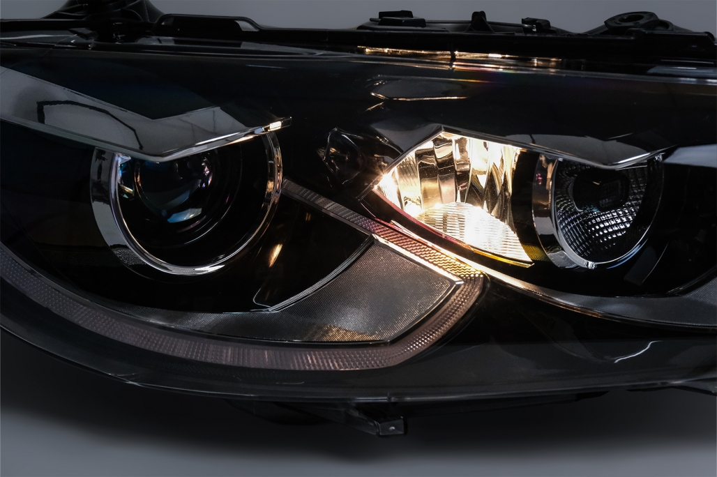 Faruri LED VW Scirocco III 137 (2008-04.2014) Negru Semnal Dinamic Performance AutoTuning