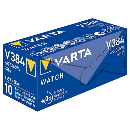 Baterie Varta V384 LR41 AG3 1.55V pentru ceas și dispozitive compacte