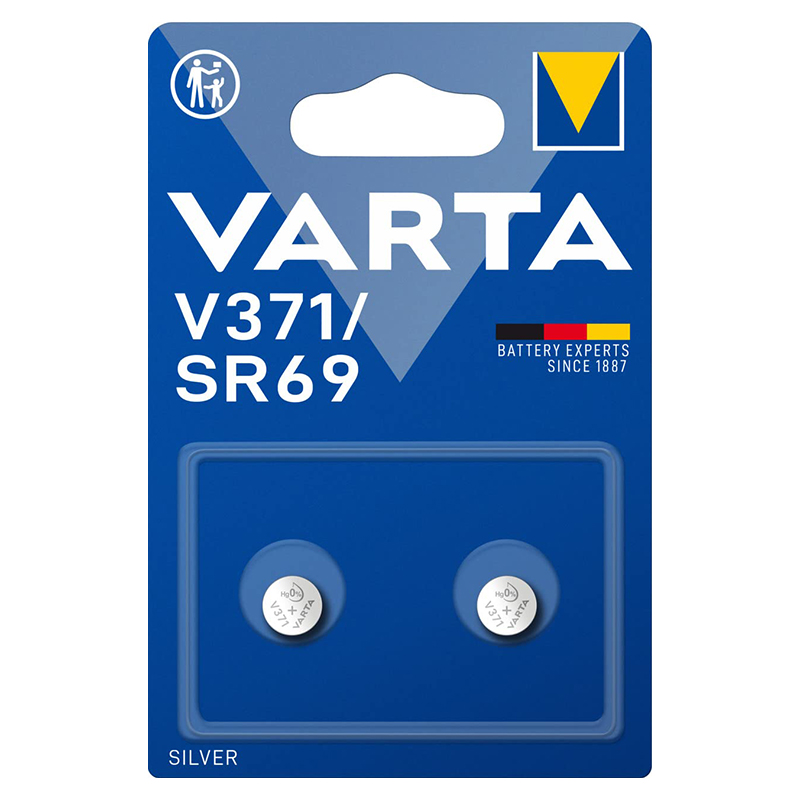 Baterie Varta V371 SR69 AG6 pentru ceasuri, blister 2 bucăți