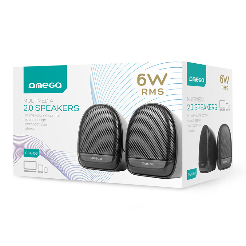 DIFUZOARE STEREO 2.0 6W RMS USB 3.5MM