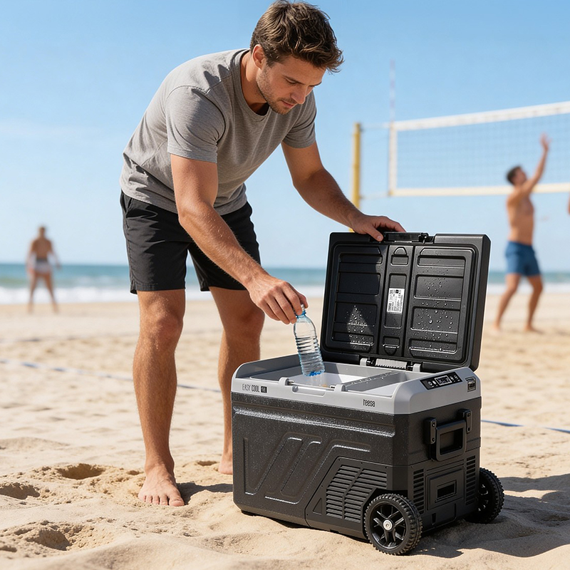 Lada frigorifica cu compresor 40L Teesa, Bluetooth si 2 compartimente