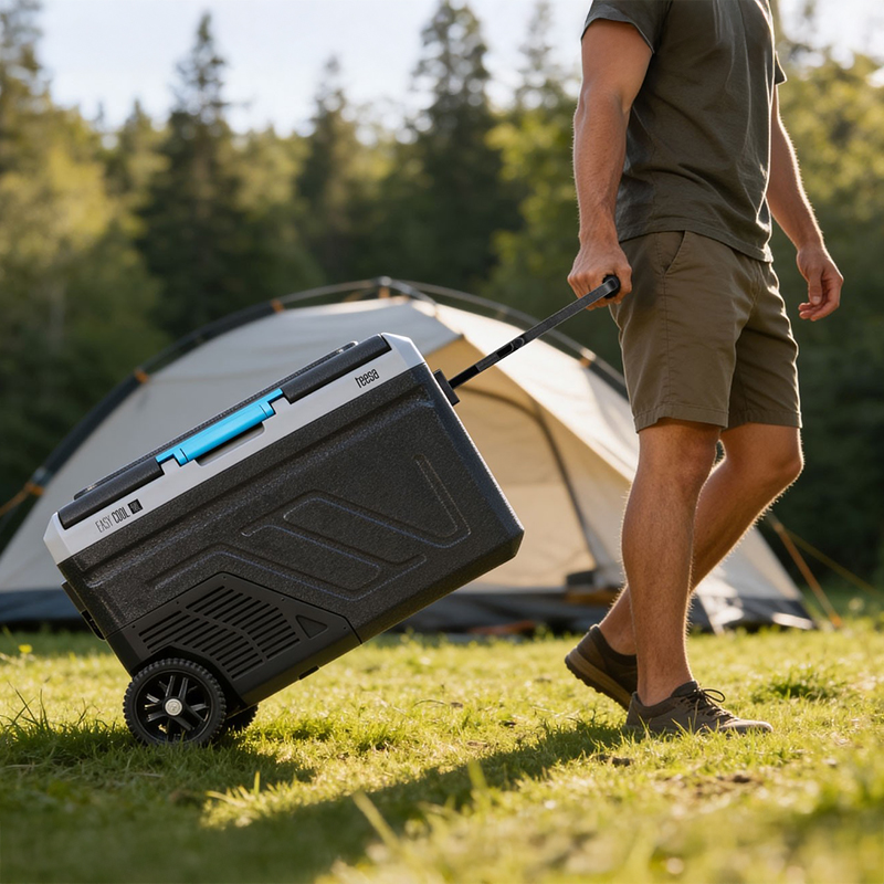 Lada frigorifica cu compresor 40L Teesa, Bluetooth si 2 compartimente