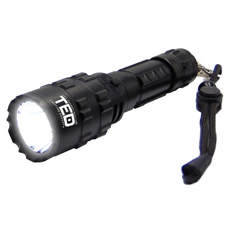 Lanterna, 10W, aluminiu, cu acumulator, TED SafetyGuard Surveillance