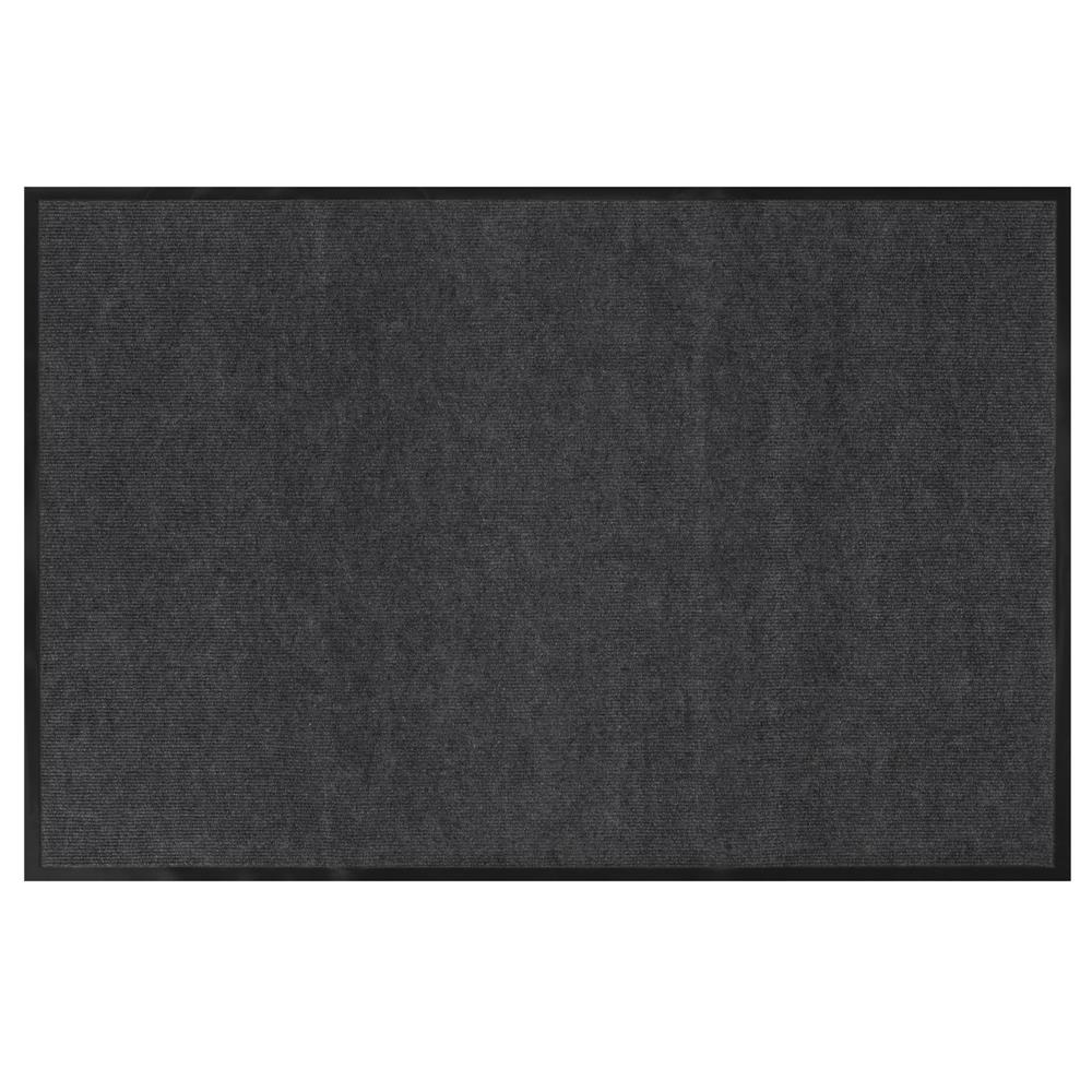 Covoraș de intrare absorbant antimurdărie, PVC antiderapant, 90x150 cm, gri