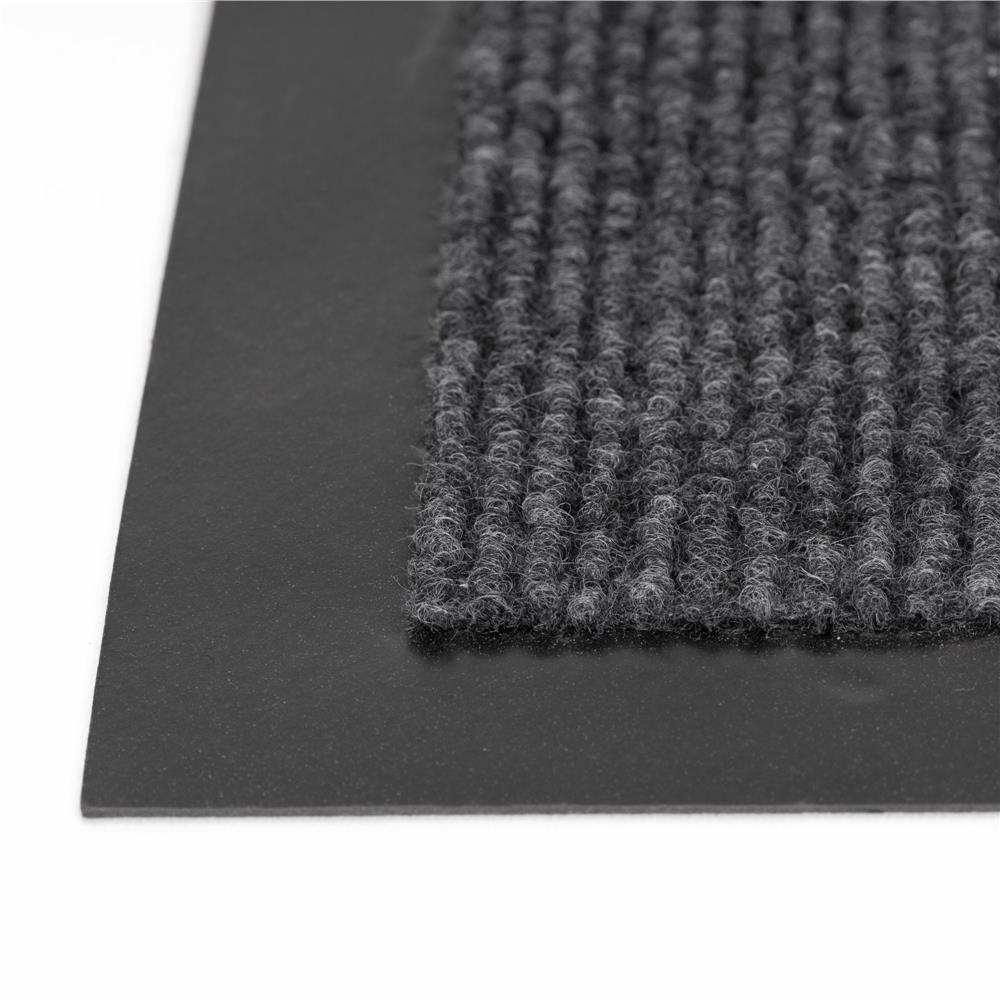 Covoraș de intrare absorbant antimurdărie, PVC antiderapant, 90x150 cm, gri