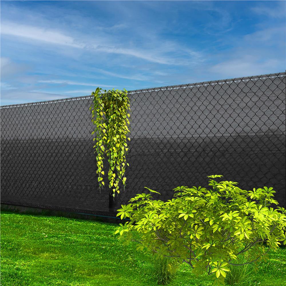 Plasa umbrire si intimitate pentru gard, 1.5m latime, 50m lungime, 140g densitate 90%, gri deschis