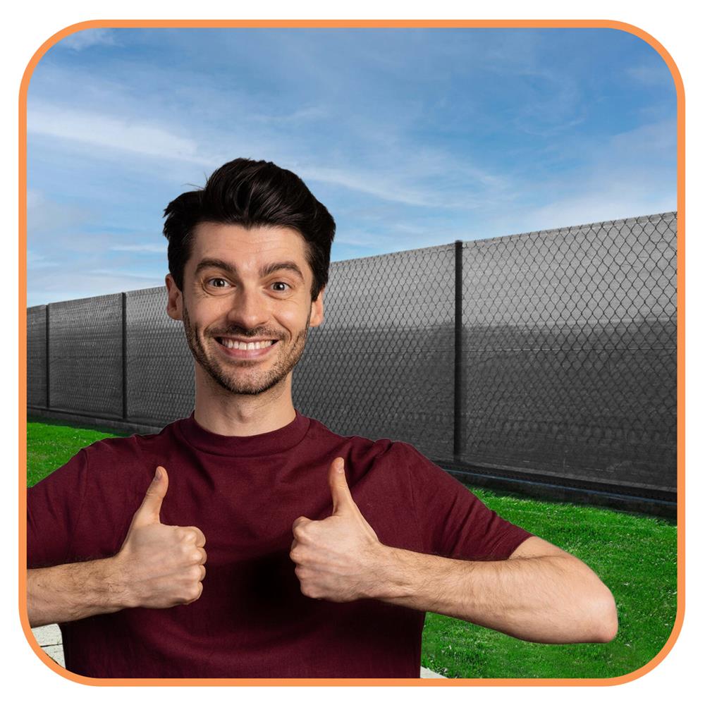 Plasa umbrire si intimitate pentru gard, 1.5m latime, 50m lungime, 140g densitate 90%, gri deschis