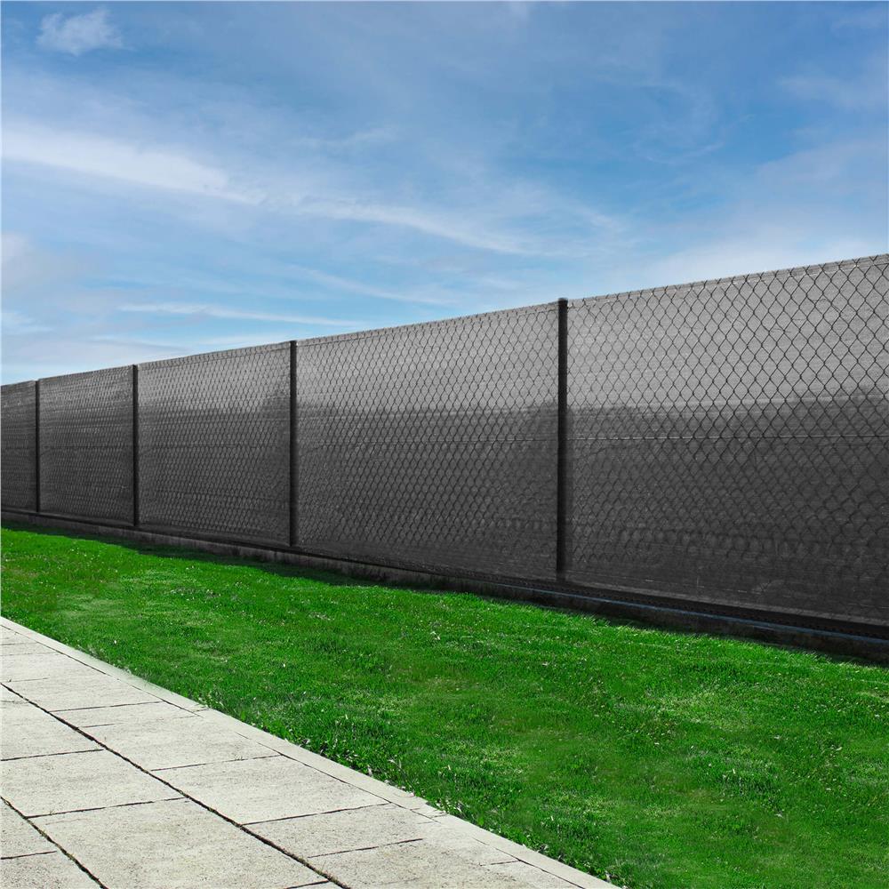 Plasa umbrire si intimitate pentru gard, 1.5m latime, 50m lungime, 140g densitate 90%, gri deschis