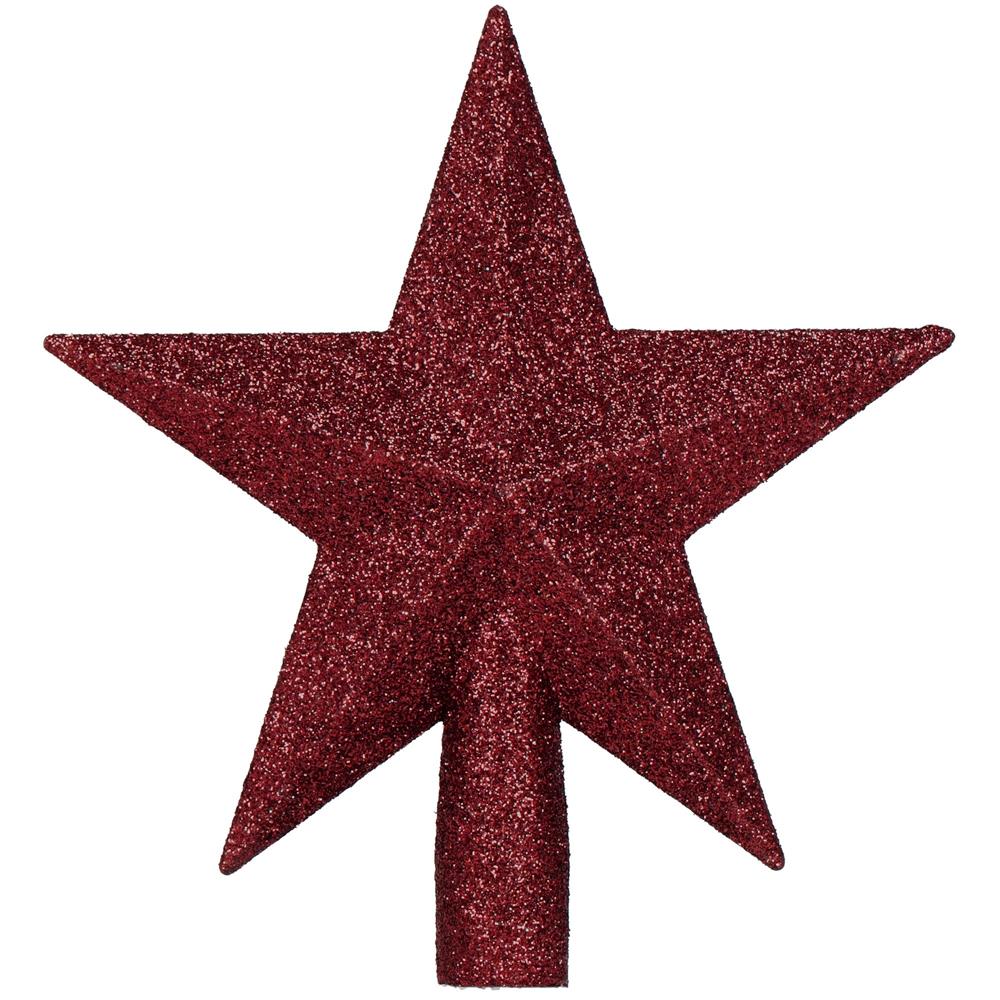 Set globuri pentru brad cu stea varf, 101 piese, maro si rose gold