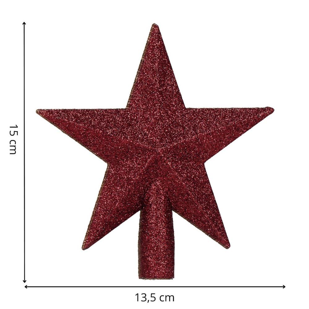 Set globuri pentru brad cu stea varf, 101 piese, maro si rose gold